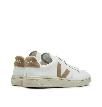 Veja WMNS V-12 Leather (Weiß / Beige)