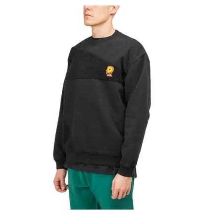Brain Dead Sunflower Paneled Crewneck (Schwarz)