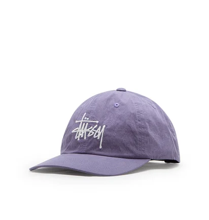 Stüssy Bio Washed Big Logo Low Pro Cap (Lavendel)