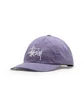 Stüssy Bio Washed Big Logo Low Pro Cap (Lavendel)
