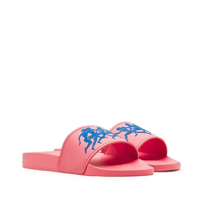 Carne Bollente Fast & Curious Pool Slides (Pink / Blau)