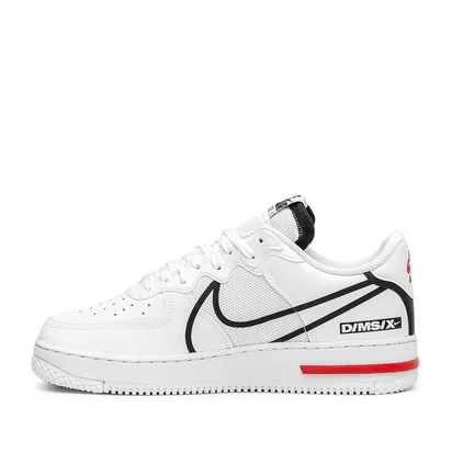 Nike Air Force 1 React (Weiss / Rot)