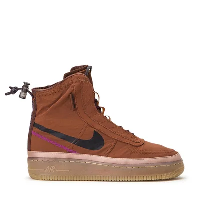 Nike WMNS Air Force 1 Shell (Bordeaux / Braun)