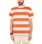 Norse Projects Johannes Wide Stripe (Rot / Hellbeige)