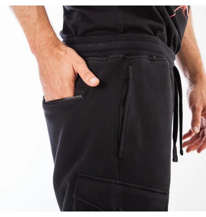 Stone Island Cargo Fleece Pants (Schwarz)