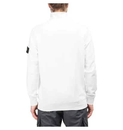 Stone Island Half Zip Sweatshirt (Weiß)