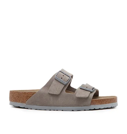 Birkenstock Arizona Soft Footbed Suede (Hellgrau)