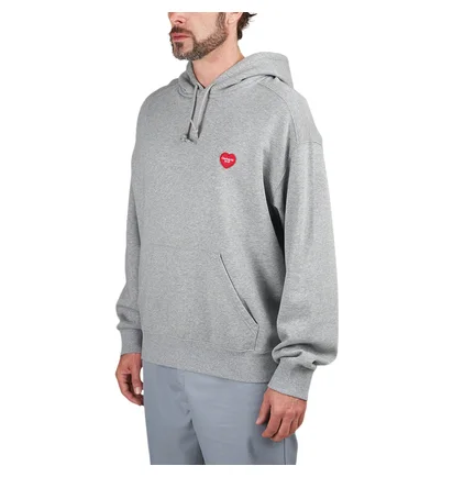 Carhartt WIP Hooded Heart Patch Sweat (Grau)