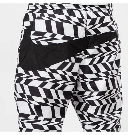 Nike NSW Printed Swosh Woven Pant (Weiß / Schwarz)
