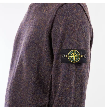 Stone Island Alpaca Crewneck (Blau meliert)