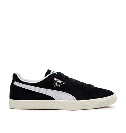 Puma Clyde Hairy Suede (Schwarz / Weiß)