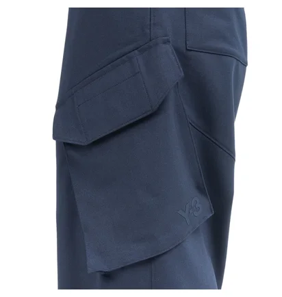 adidas Y-3 W Classic Refined Wool Stretch Cargo Pants (Navy)