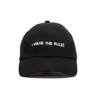 NASASEASONS Cap 'I Make The Rules' (Schwarz / Weiß)