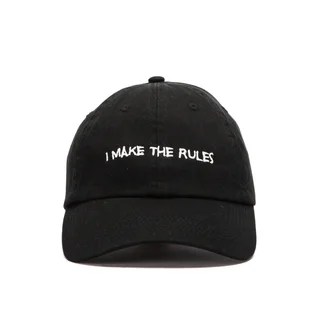 NASASEASONS Cap 'I Make The Rules' (Schwarz / Weiß)