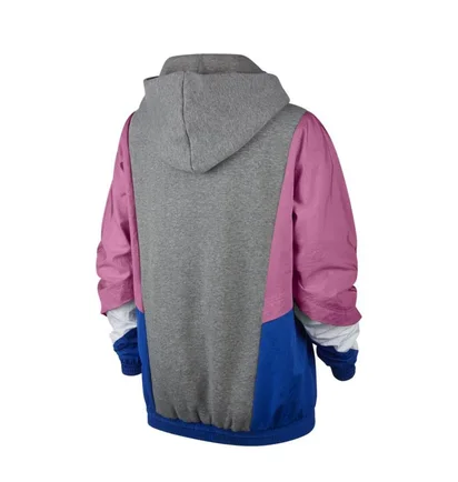 Nike WMNS Icon Clash Hoodie (Grau / Rosa)