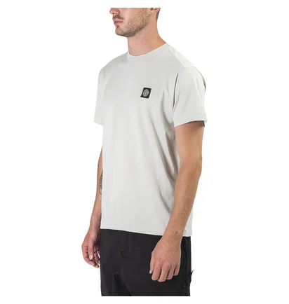 Stone Island Small Logo Patch T-Shirt (Hellgrau)