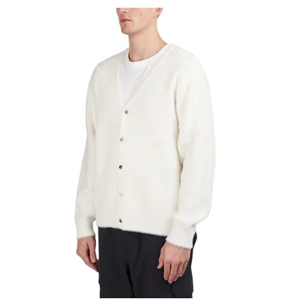 Stüssy Shaggy Cardigan (Weiss)