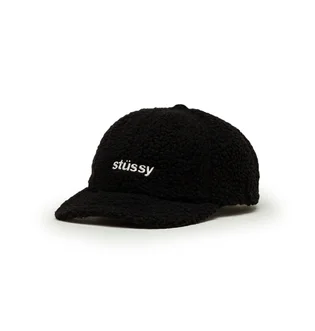 Stüssy Sherpa Fleece Low Pro Cap (Schwarz)