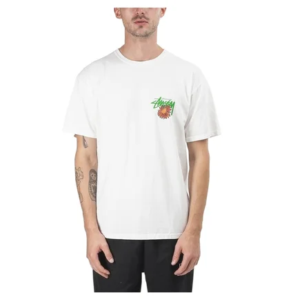 Stüssy Smokin' Skull Pig. Dyed Tee (Cream)