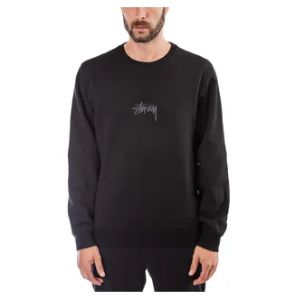 Stüssy Stock Applique Crew (Schwarz)