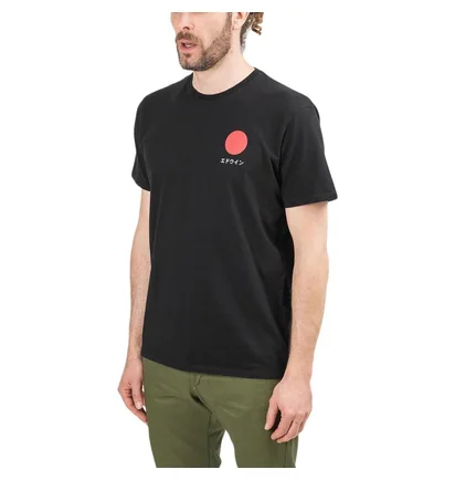 Edwin Japanese Sun TS Cotton Single Jersey (Schwarz)