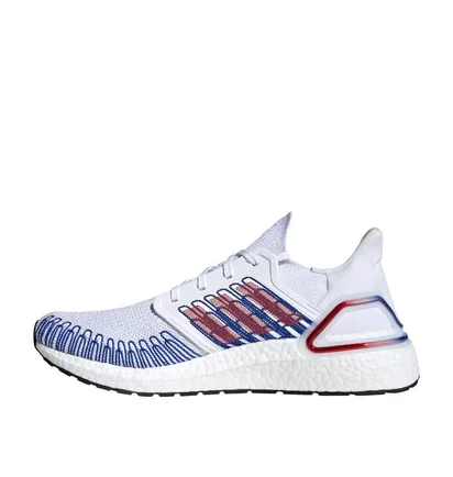 adidas Ultraboost 20 (Weiß / Rot / Blau)