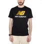 New Balance MT 73587 Essentials Stacked Logo Tee (Schwarz)