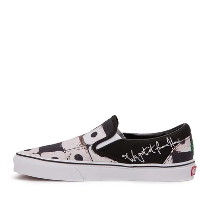 Vans x A Tribe Called Quest UA Classic Slip-On 'ATCQ' Track (Schwarz / Weiß)