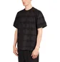 Brain Dead Lightning Head Textured Stripe T-Shirt (Schwarz)