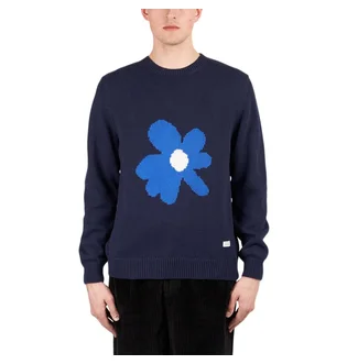 Edmmond Studios Flower Sweater (Navy)