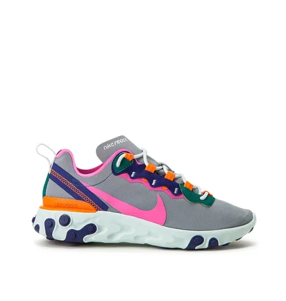 Nike WMNS React Element 55 (Grau / Fuchsia)