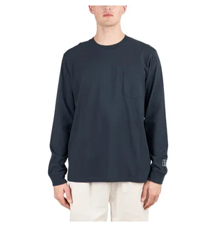 Parra Sad Cat System Bird L/S T-Shirt (Navy)