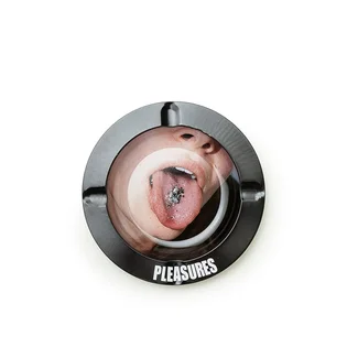 Pleasures Tongue Tin Ashtray (Schwarz)