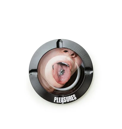 Pleasures Tongue Tin Ashtray (Schwarz)