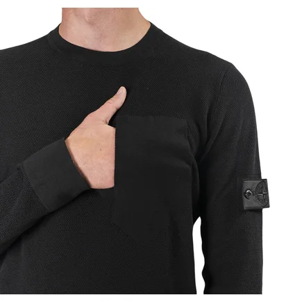 Stone Island Shadow Project Knitwear Sweat Shirt (Schwarz)