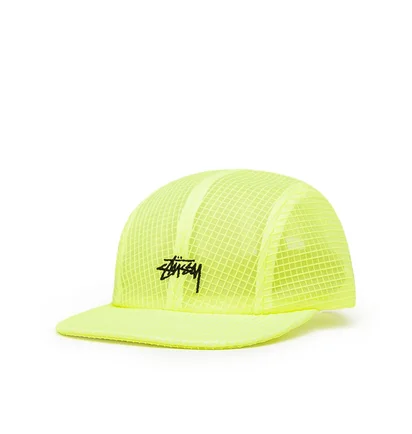 Stüssy Grid Mesh Warm Up Cap (Neongelb)