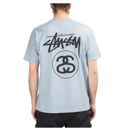 Stüssy Stock Link Tee (Graublau)