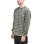 Stüssy Striped Polar Fleece Crewneck (Olive / Navy)