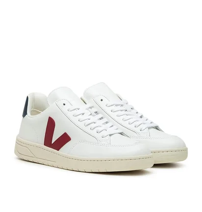 VEJA Pack Man V-12 Leather Extra (Weiß / Rot)
