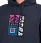 by Parra Wave Block Tremors Hooded Sweatshirt (Navy)