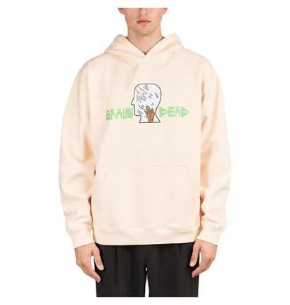 Brain Dead Handheld Hoodie (Creme)