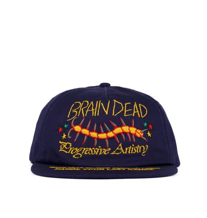 Brain Dead last Dance 5 Panel Hat (Navy)