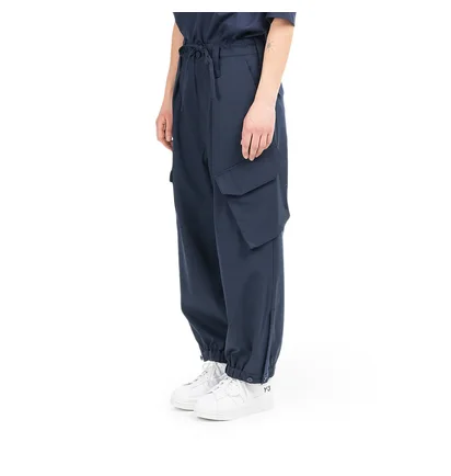 adidas Y-3 W Classic Refined Wool Stretch Cargo Pants (Navy)