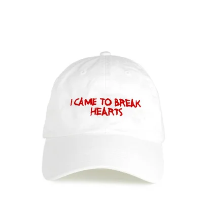 NASASEASONS Cap 'I Came To Break Hearts' (Weiß / Rot)