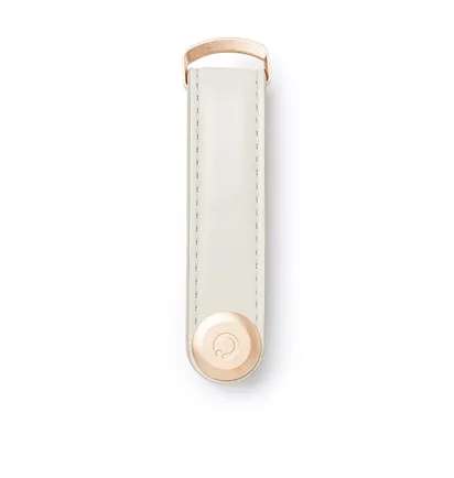 Orbitkey Leather Key Organiser (Grau / Rose)
