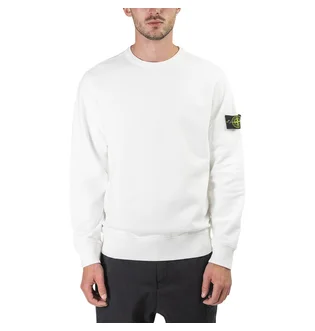 Stone Island Fleece Sweat Shirt (Weiß)