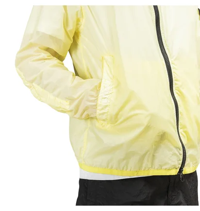 Stone Island Lamy Velour Zip Hooded Shell Jacket (Gelb)