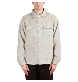Stüssy Speckled Wool CPO Shirt (Beige)