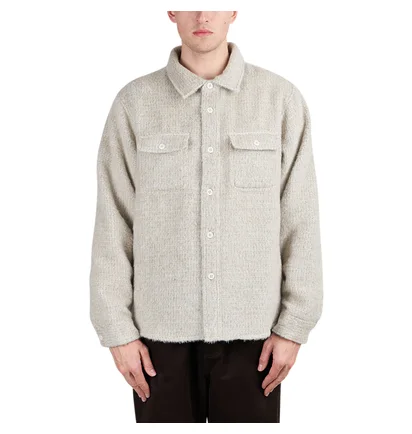 Stüssy Speckled Wool CPO Shirt (Beige)