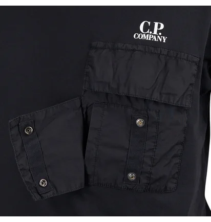 C.P. Company 20/1 Jersey Pocket T-Shirt (Schwarz)